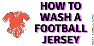 How to wash a football jersey
