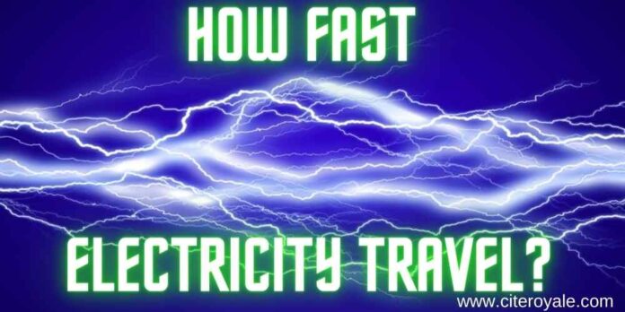 how fast electricity travel