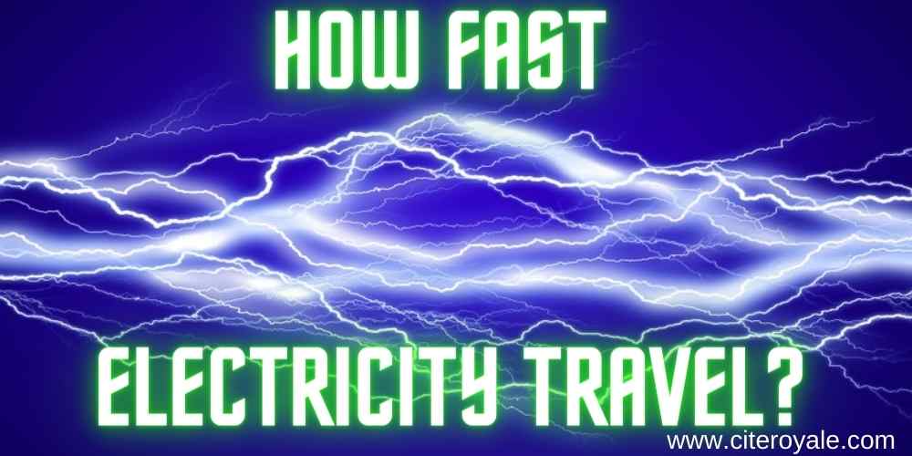 electricity travel light speed