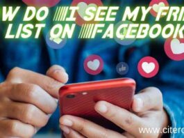 How do I see my friends list on Facebook