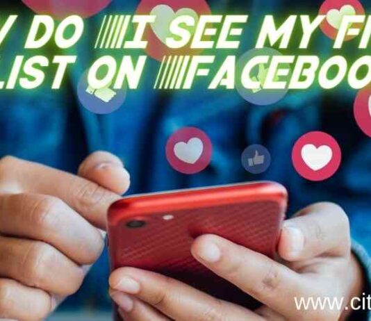 How do I see my friends list on Facebook