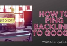 How to Ping Backlinks to Google