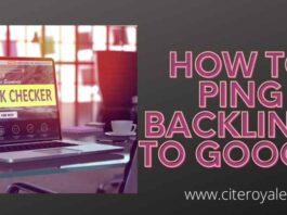 How to Ping Backlinks to Google