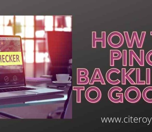 How to Ping Backlinks to Google