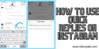 how to use quick replies on instagram