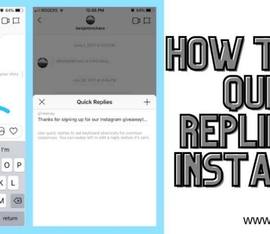 how to use quick replies on instagram