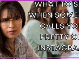 What to say when someone calls you pretty on Instagram