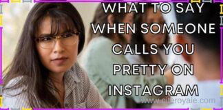 What to say when someone calls you pretty on Instagram